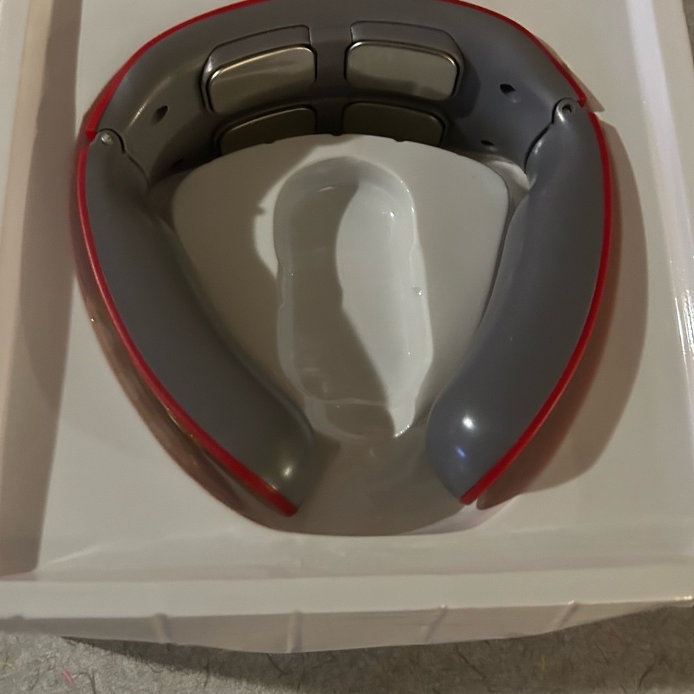 Red and Gray Neck Massager